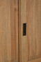 Lyon Oak Wood Tall Cabinet with Washed Grey Finish