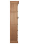 Lyon Washed Grey Finish Oak Wood Tall Cabinet