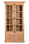 Lyon Washed Grey Finish Oak Wood Tall Cabinet