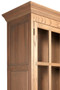 Lyon Washed Grey Finish Oak Wood Tall Cabinet