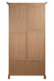 Lyon Washed Grey Finish Oak Wood Tall Cabinet