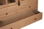 Lyon Washed Grey Finish Oak Wood Tall Cabinet