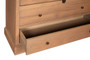 Lyon Washed Grey Finish Oak Wood Tall Cabinet