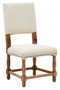 Lyon Linen Dining Chair with Oak Wood Whitewash Finish