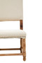 Lyon Linen Dining Chair with Oak Wood Whitewash Finish