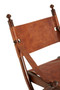 Inca Brown Leather Folding Chair