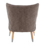 Regents Park Grey Chenille Wingback Chair