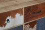 Marwar Mango Wood and Leather Sideboard