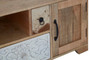 Marwar Mango Wood and Leather Media Unit