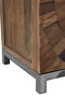Midas Large Recycled Elm Wood 2 Door Cabinet