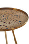 Corra Gold Finish Side Table