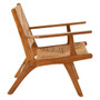 Lovina Wood and Natural Rattan Armchair