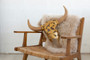 Lovina Wood and Natural Rattan Armchair