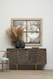 Hazel Natural Oak Wood and Grey Fur Dining Chair