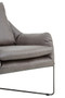 Hugo Grey Faux Leather Chair