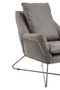 Hugo Grey Faux Leather Chair