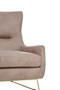Henry Light Brown Faux Leather Armchair