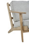 Harry Grey Linen Oak Frame Armchair