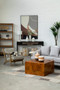 Harry Grey Linen Oak Frame Armchair