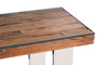 Kerala Recycled Natural Wood Console Table with Curved Legs