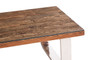 Kerala Recycled Natural Wood Coffee Table with Curved Legs