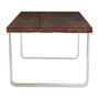 Kerala Recycled Natural Wood Dining Table with Curved Legs