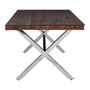 Kerala Natural Recycled Wood Dining Table With Cross Base