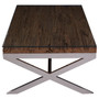 Kerala Natural Recycled Wood Coffee Table With Cross Base