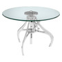 Maxi Crank Mechanism Metal/Glass Table