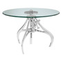 Maxi Crank Mechanism Metal/Glass Table
