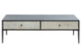 Luxor Grey Wash Recycled Pine Wood Coffee Table with Drawers