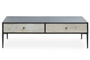 Luxor Grey Wash Recycled Pine Wood Coffee Table with Drawers