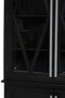 Lyon Black Oak Wood Tall Cabinet