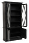 Lyon Black Oak Wood Tall Cabinet