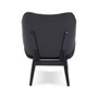 Vinsi Black Leather Effect Chair