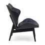 Vinsi Black Leather Effect Chair