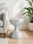 Matin Small Textured Aluminium Side Table