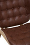 Vinsi Brown Leather Effect Chair