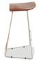 Nandri Acacia Wood with Antique Silver Frame Bar Stool