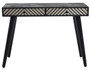 Boho Black and White Two Drawer Console Table