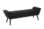 Alea Black Fabric Bench