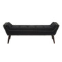 Alea Black Fabric Bench