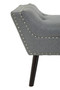 Alea Grey Fabric Bench