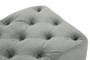 Alea Grey Velvet Button Tufted Bench