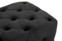 Alea Black Velvet Button Tufted Bench