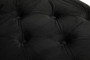 Alea Black Velvet Button Tufted Bench