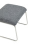 Azalea Grey Fabric Lounge Chair And Footstool Set