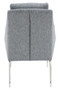 Azalea Grey Fabric Lounge Chair And Footstool Set