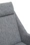 Azalea Grey Fabric Lounge Chair And Footstool Set