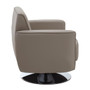 Wester Mink Leather Effect Swivel Chair